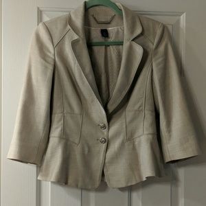 Cropped peplum blazer